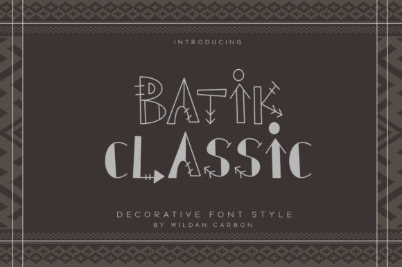 Batik Classic: A Timeless Addition to Any Font Library