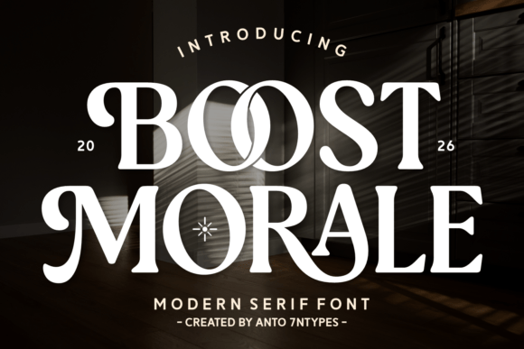 Boost Morale: A Serif Font That Balances Refinement and Warmth