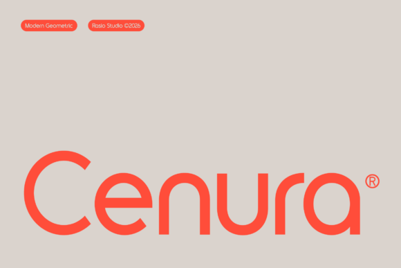 Cenura: A Modern Geometric Sans-Serif Built for Precision and Presence