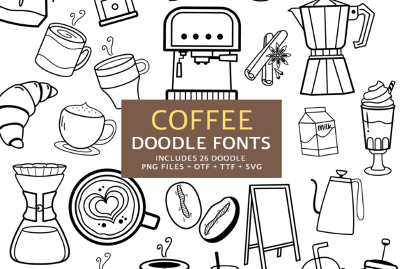 Coffee Doodle: Playful Dingbats for Real Design Work