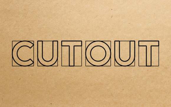 Cut Out: A Versatile Display Font for Creative Expression