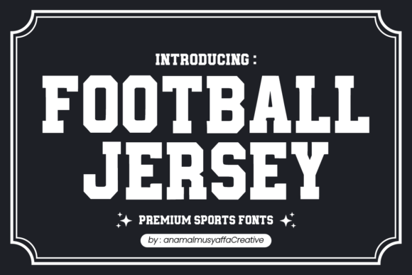 Football Jersey: A Bold, Timeless Font for Sports and Beyond