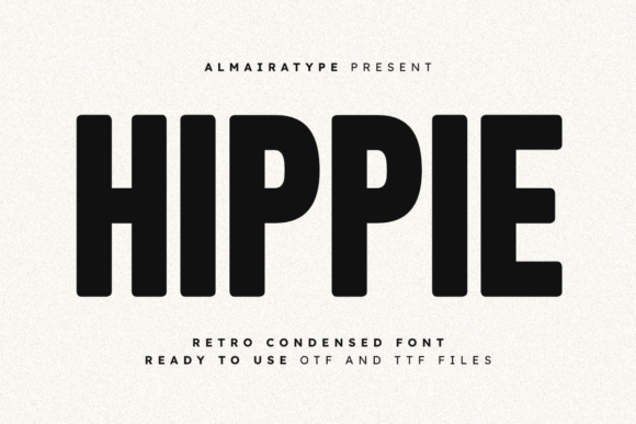 Hippie: A Retro-Modern Font for Real Projects