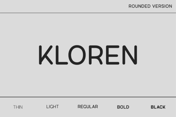 Kloren Rounded: Modern Elegance in Type