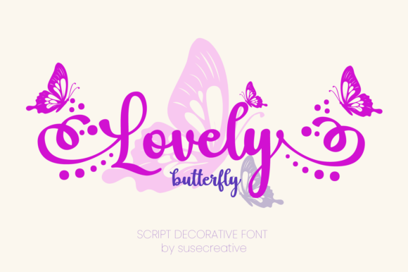 Lovely Butterfly: A Whimsical Script Font for Elegant Design