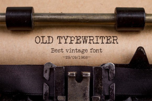 Old Typewriter: When Retro Typography Meets Modern Design Integrity