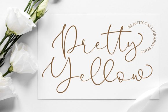 Pretty Yellow: A Handwritten Font for Elegant, Effortless Expression