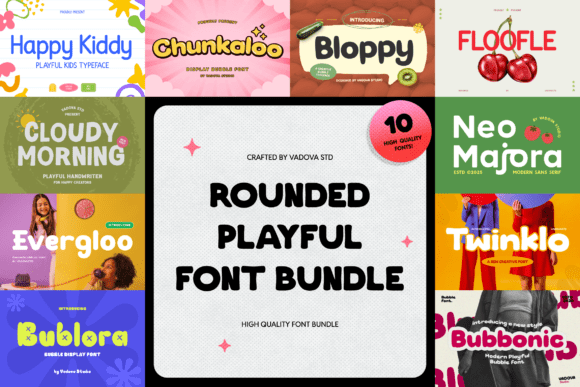 Rounded Playful: Friendly Fonts for Joyful Design