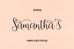 Samantha s Script: A Decorative Display Font for Headlines