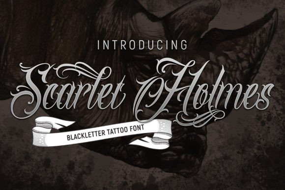 Scarlet Holmes: The Blackletter Font That Builds Bold Brand Identity