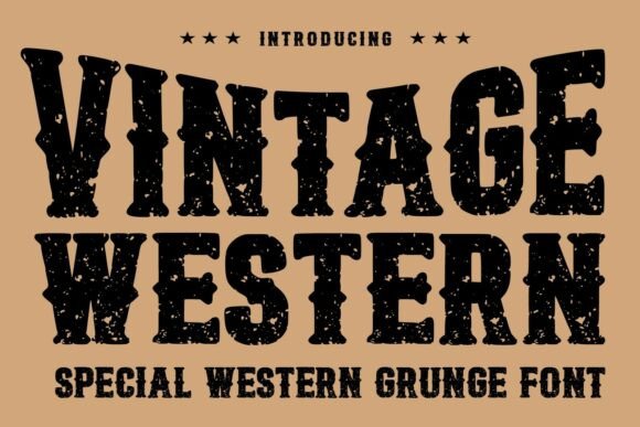 Vintage Western: A Bold and Rugged Typeface for Authentic Western Design